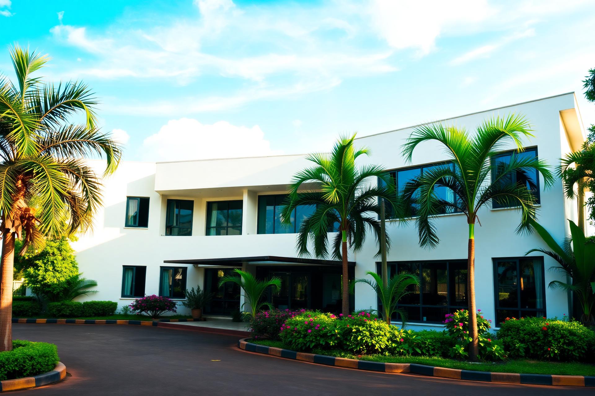Gahembe Motel at golden hour